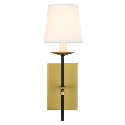 Huxe Elenore Bath Wall Sconce - Color: Gold - Size: 1 light