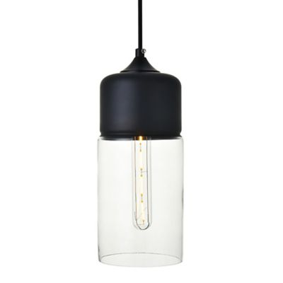 Huxe Ashell Pendant Light - Color: Clear - Size: Small