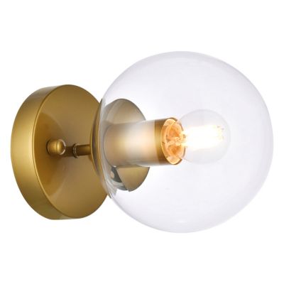 Huxe Milio Flushmount Light/Wall Sconce - Color: Clear