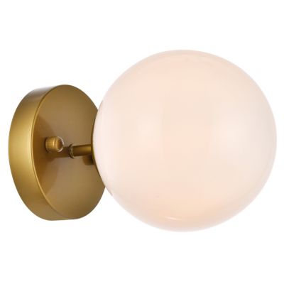 Huxe Milio Flushmount Light/Wall Sconce - Color: White