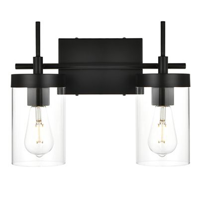 Huxe Bennia Vanity Light - Color: Black - Size: 2 light