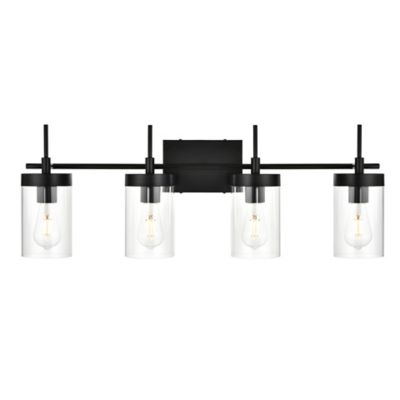 Huxe Bennia Vanity Light - Color: Black - Size: 4 light