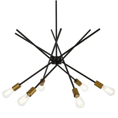 Huxe Armina Pendant Light - Color: Brass - Size: 6 light