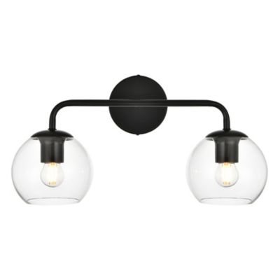 Huxe Genesio Vanity Light - Color: Black - Size: 2 light