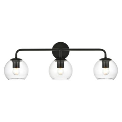 Huxe Genesio Vanity Light - Color: Black - Size: 3 light