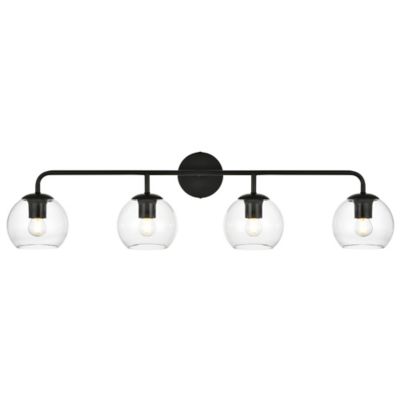 Huxe Genesio Vanity Light - Color: Black - Size: 4 light