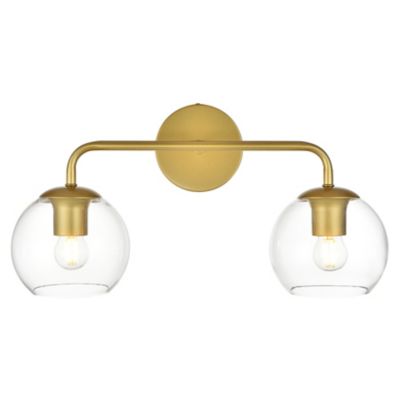 Huxe Genesio Vanity Light - Color: Brass - Size: 2 light