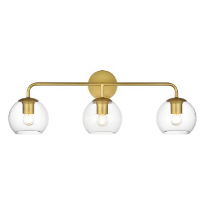 Huxe Genesio Vanity Light - Color: Brass - Size: 3 light