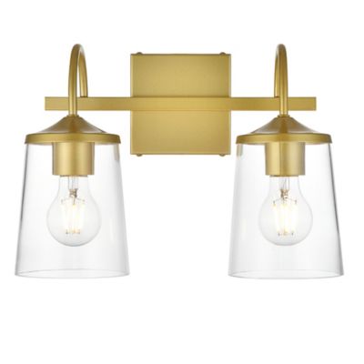 Huxe Avanie Vanity Light - Color: Brass - Size: 2 light