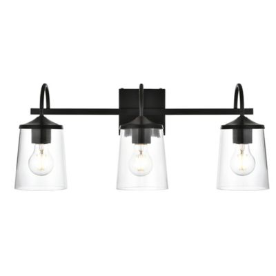 Huxe Avanie Vanity Light - Color: Black - Size: 3 light