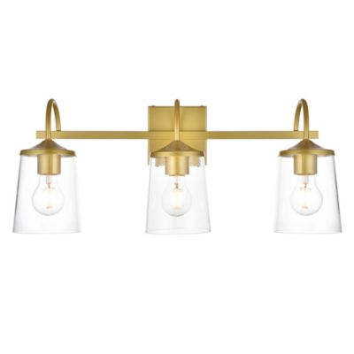 Huxe Avanie Vanity Light - Color: Brass - Size: 3 light