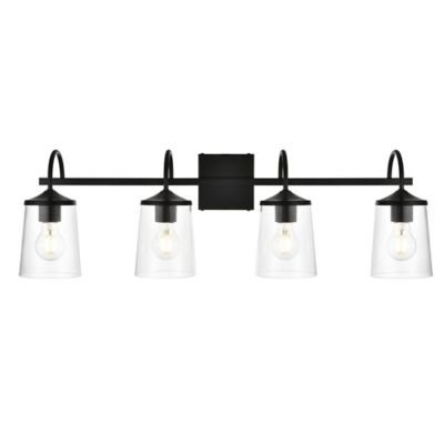 Huxe Avanie Vanity Light - Color: Black - Size: 4 light