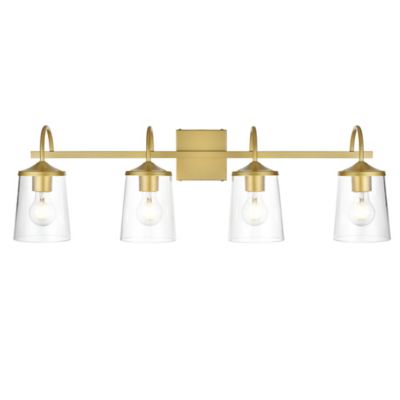 Huxe Avanie Vanity Light - Color: Brass - Size: 4 light