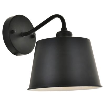 Huxe Noti Bath Wall Sconce - Color: Black - Size: Small