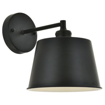 Huxe Noti Bath Wall Sconce - Color: Black - Size: Medium