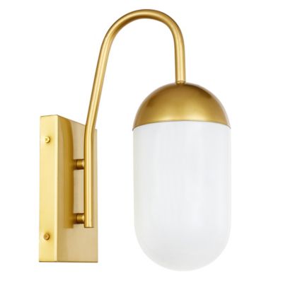 Huxe Kacio Bath Wall Sconce - Color: Gold - Size: Small