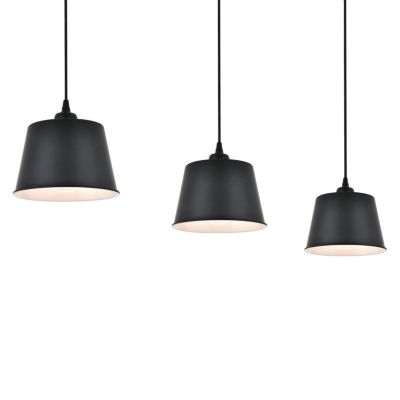 Huxe Noti Linear Chandelier Light - Color: Black