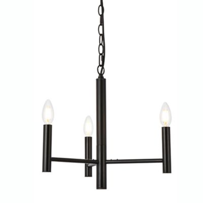 Huxe Carmillia Chandelier - Color: Black - Size: 3 light