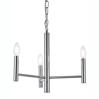 Huxe Carmillia Chandelier - Color: Silver - Size: 3 light