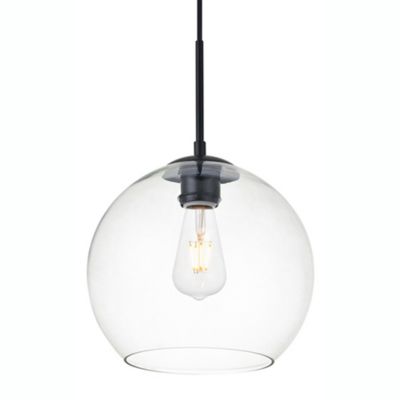 Huxe Basia Plug in Pendant Light - Color: Clear - Size: Small