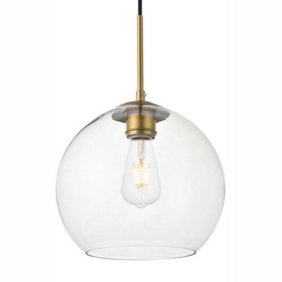 Huxe Basia Plug in Pendant Light - Color: Clear - Size: Small