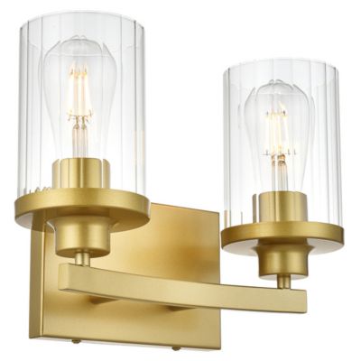 Huxe Sania Vanity Light - Color: Brass - Size: 2 light