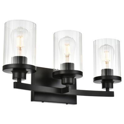 Huxe Sania Vanity Light - Color: Black - Size: 3 light