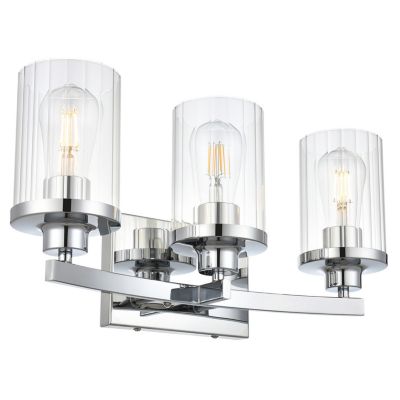 Huxe Sania Vanity Light - Color: Silver - Size: 3 light