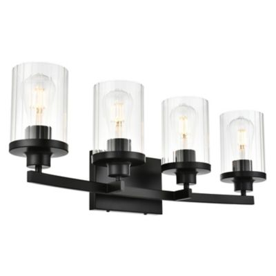 Huxe Sania Vanity Light - Color: Black - Size: 4 light