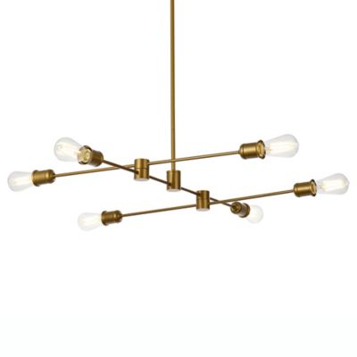 Huxe Xavi Chandelier - Color: Brass - Size: Medium