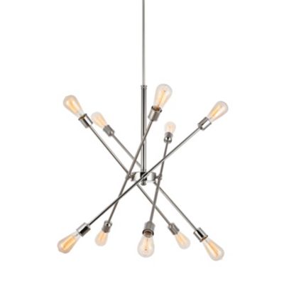 Huxe Azel Chandelier - Color: Silver - Size: 10 light