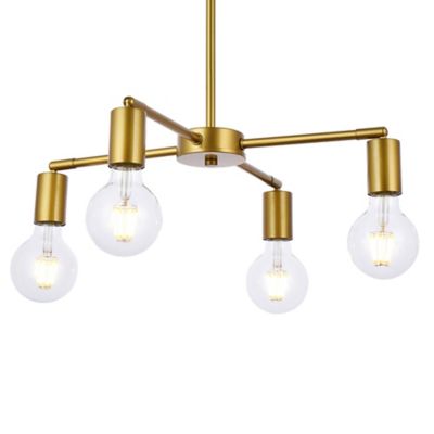 Huxe Cadaz Chandelier - Color: Brass - Size: 4 light