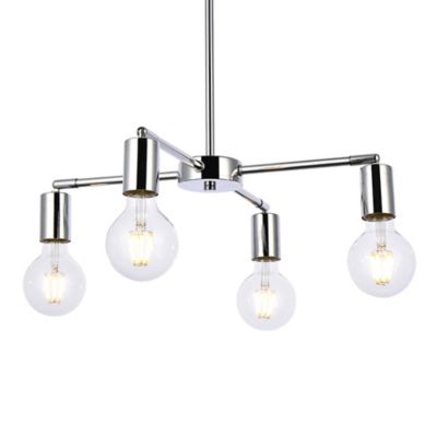 Huxe Cadaz Chandelier - Color: Silver - Size: 4 light