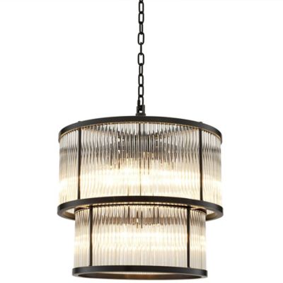 Eichholtz Pasadena Chandelier - Color: Bronze - Size: 9 light - 111593UL