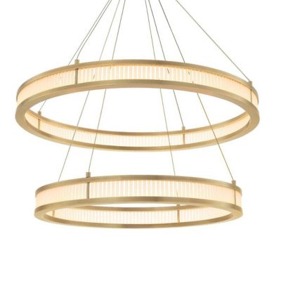 Eichholtz Damien LED 2-Tier Chandelier - Color: Brass - Size: 2 light - 113