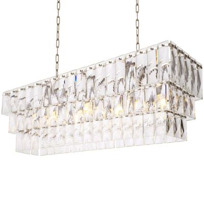 Eichholtz Amazone Linear Chandelier - Color: Clear - Size: 10 light - 11538