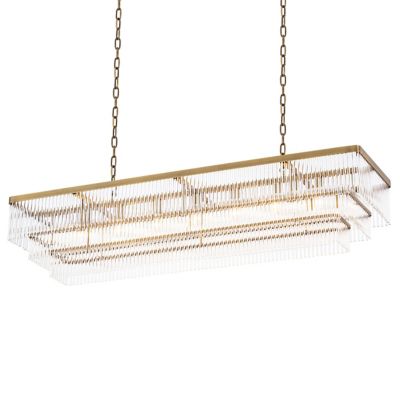 Eichholtz East Linear Chandelier - Color: Brass - Size: 7 light - 115539UL