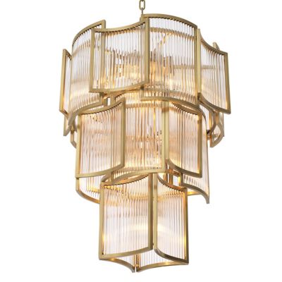 Eichholtz Jet Chandelier - Color: Brass - Size: 10 light - 115912UL