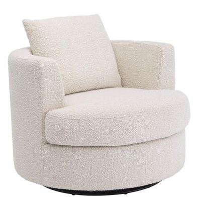 Eichholtz Felix Swivel Chair - Color: Cream - A113960