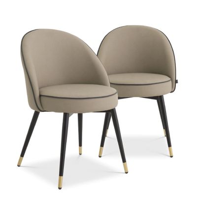 Eichholtz Cooper Dining Chair, Set of 2 - Color: Beige - A116571