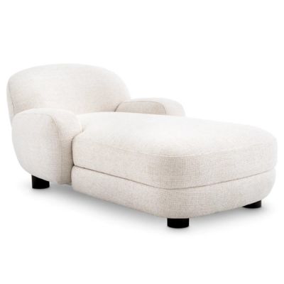 Eichholtz Udine Chaise Longue Chair - Color: White - A117320