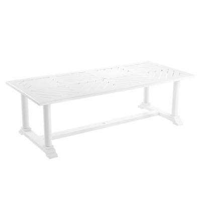 Eichholtz Bell Rive Outdoor Dining Table - Color: White - 112849