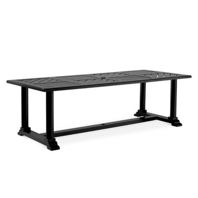 Eichholtz Bell Rive Outdoor Dining Table - Color: Black - 113620