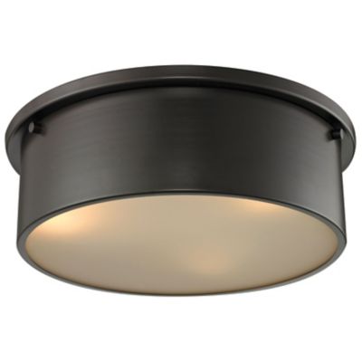 Elk Home Simpson Flushmount Light - Color: Clear - Size: Large - 11811/3