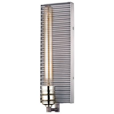 Corrugated Tall Wall Sconce
