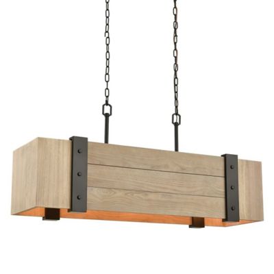 Wooden Crate Linear Suspension