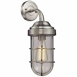 Seaport Cylindrical Wall Sconce (Nickel) - OPEN BOX RETURN