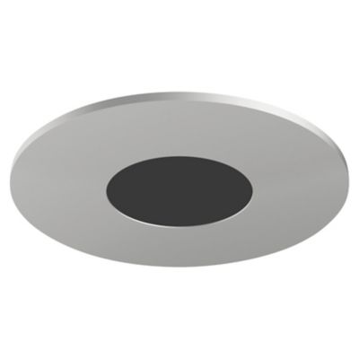 Visual Comfort Architectural Entra Flanged Adjustable Round Flat Trim in Silver, Size: 4 ines