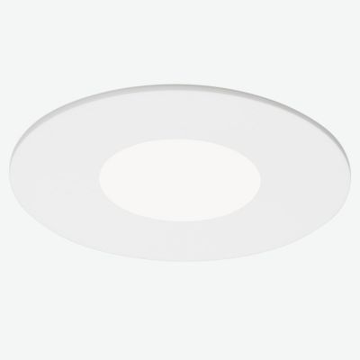Visual Comfort Architectural 2 Inch Round Flat Flanged LED Trim in White, Size: 2 ines