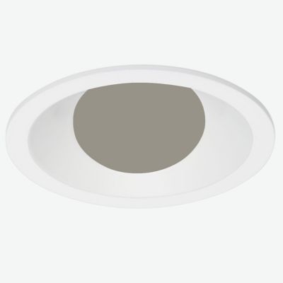 Visual Comfort Architectural 2 Inch Round Flanged Wall Wash LED Trim in Silver, Size: 2 ines